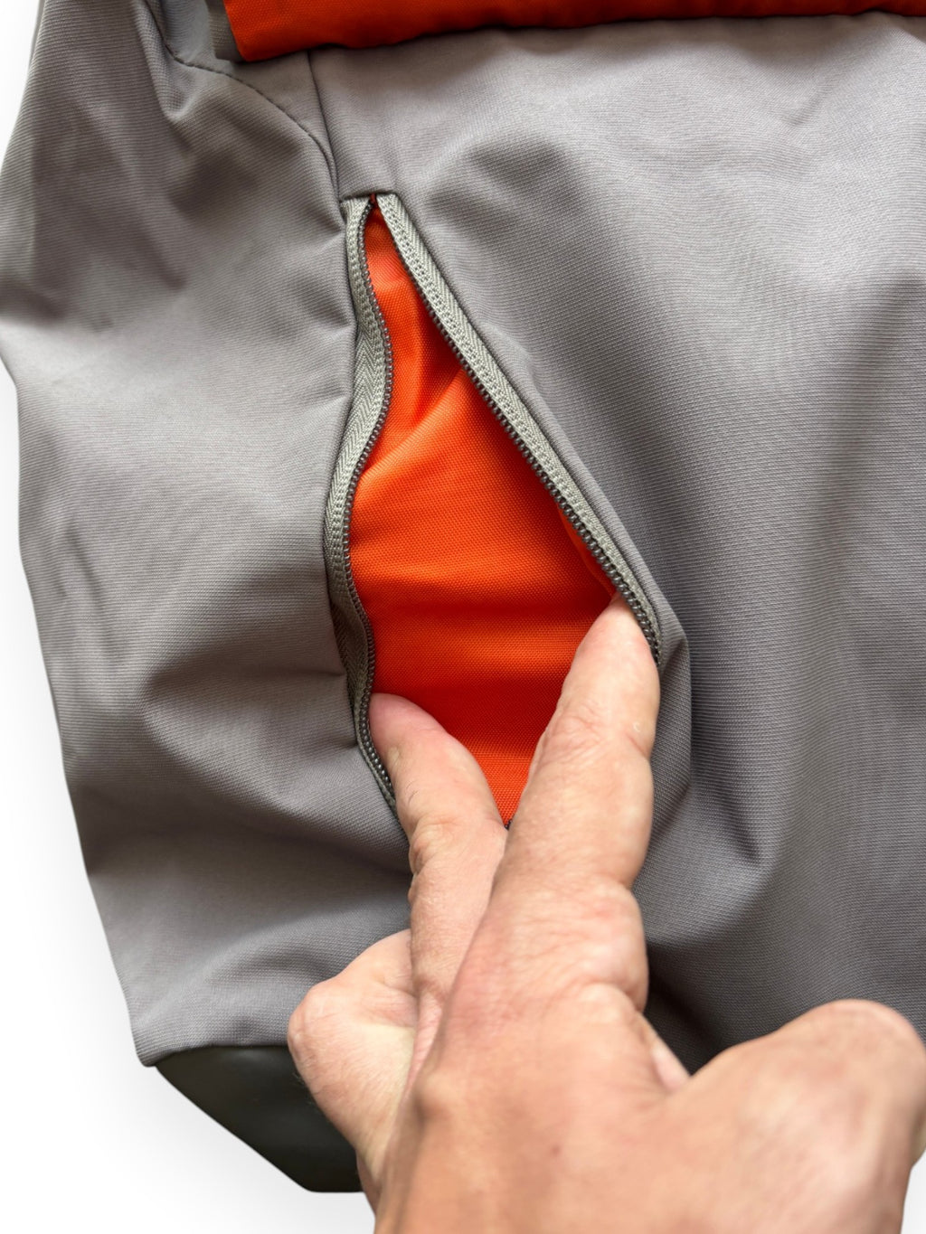 Early 2000's Nike Grey / Orange Messenger Bag