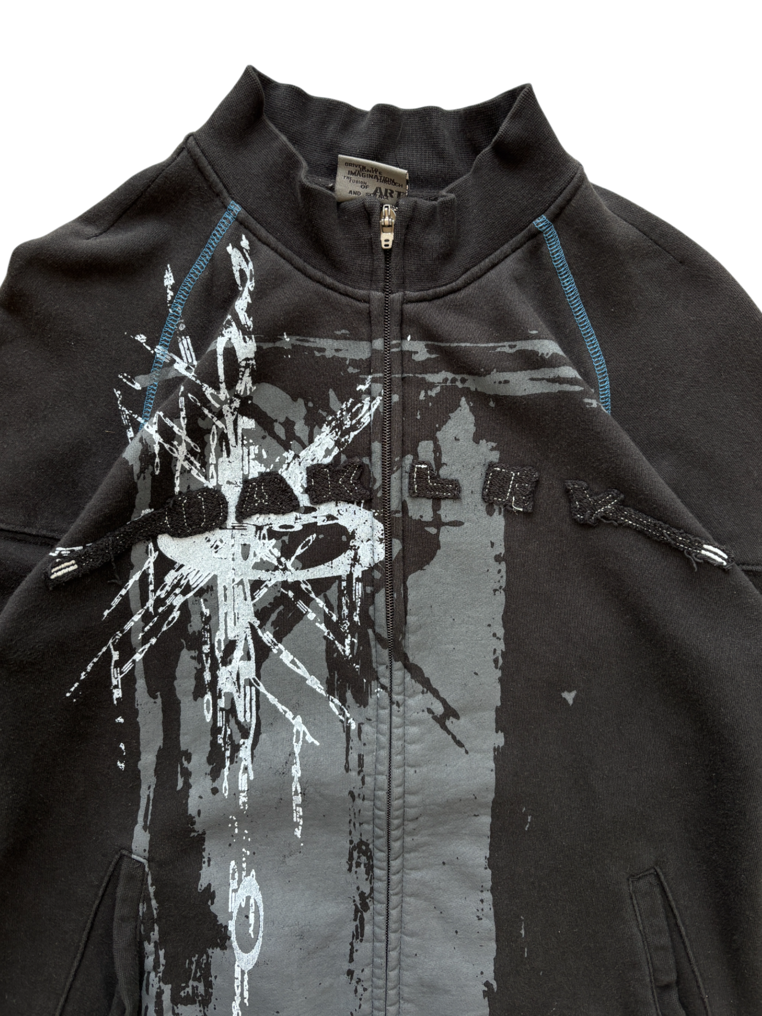 90'S OAKLEY SOFTWARE VERTICAL SPELL OUT EMBROIDERED SWEATER