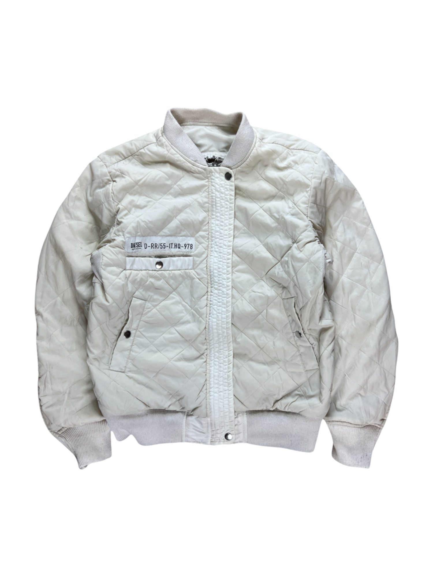 00's Diesel Reversible All Back Zipper Bomber Jacket