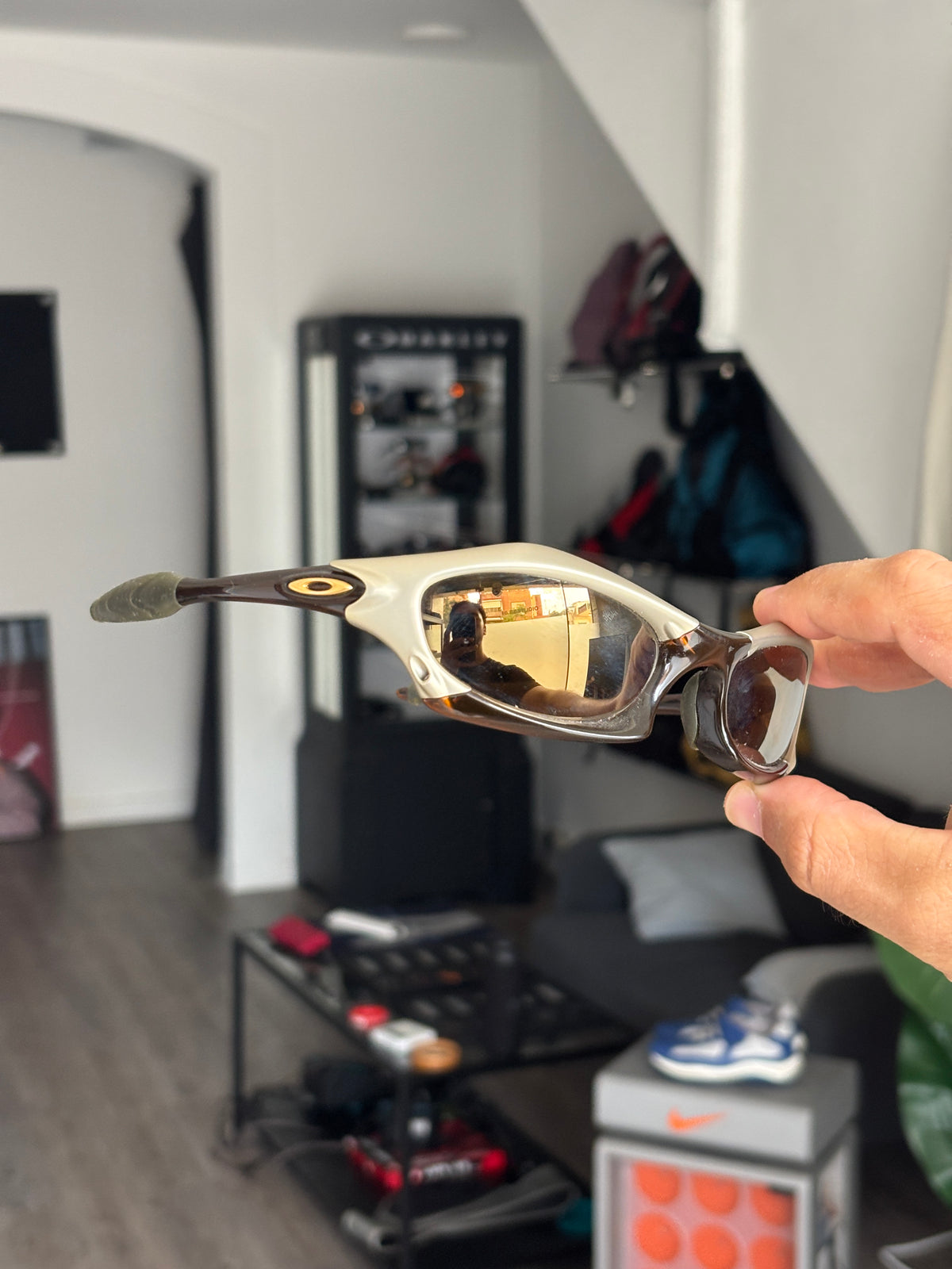 2003 Oakley Splice Platinum Rootbeer with Gold Iridium lenses, sourced for a client