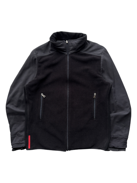 Prada Sport Nylon / Fleece Mid Layer Jacket (50)