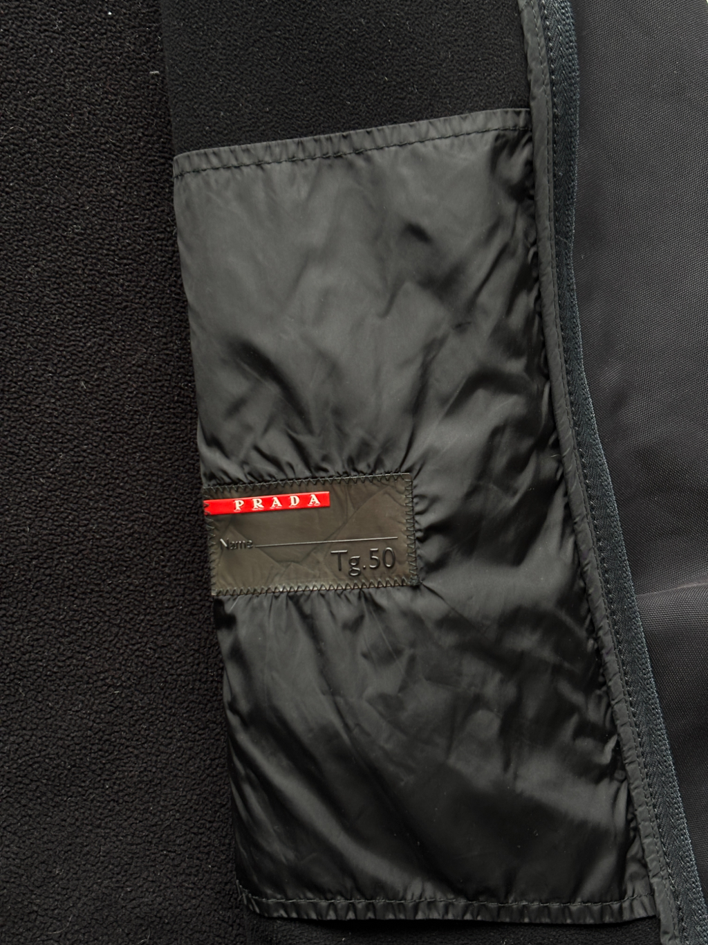 Prada Sport Nylon / Fleece Mid Layer Jacket (50)