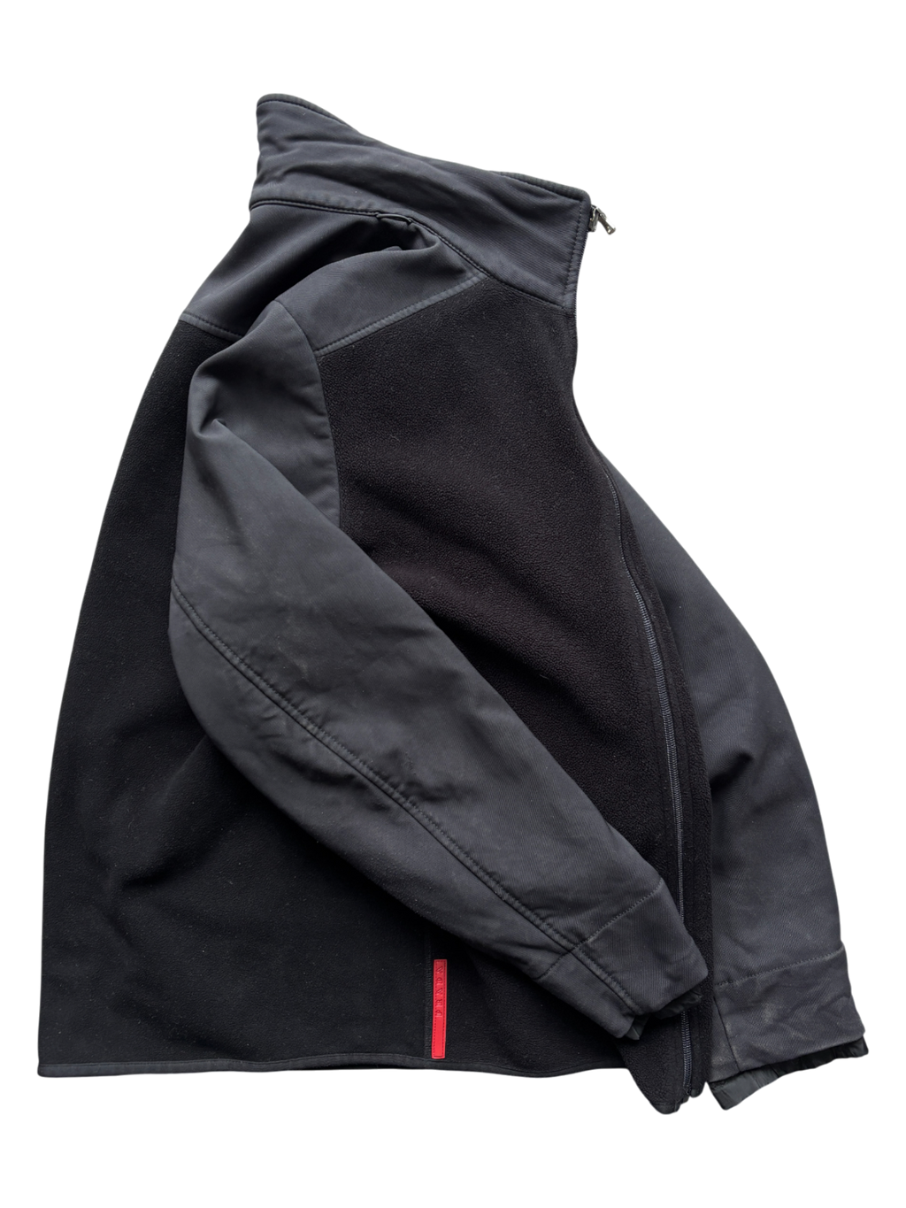 Prada Sport Nylon / Fleece Mid Layer Jacket (50)