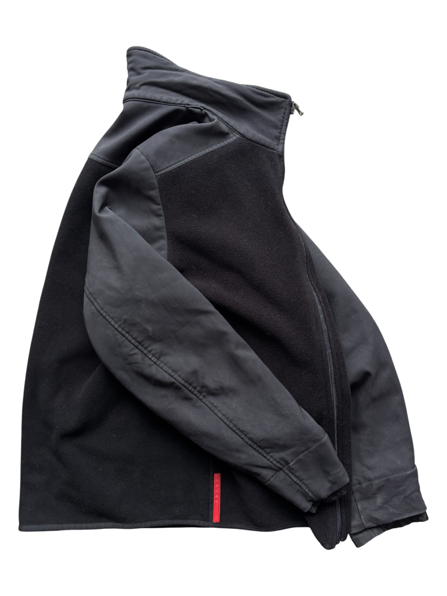 Prada Sport Nylon / Fleece Mid Layer Jacket (50)