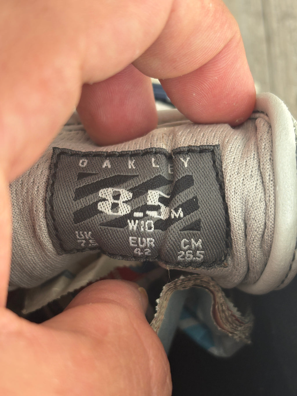 2002 Oakley Twitch Cement / Navy Low-top Shoes (42)