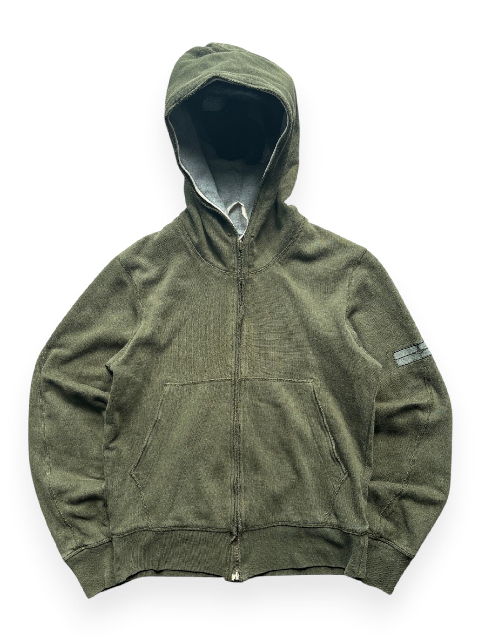 Early 2000's Stone Island Denims Olive Green Hoodie (S)