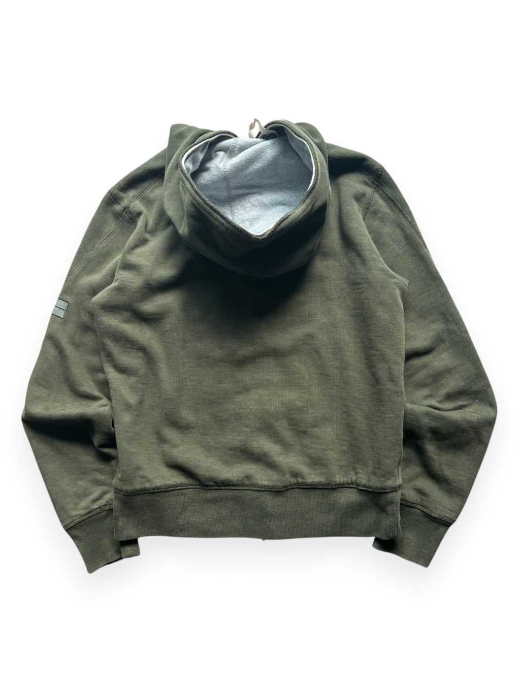 Early 2000's Stone Island Denims Olive Green Hoodie (S)
