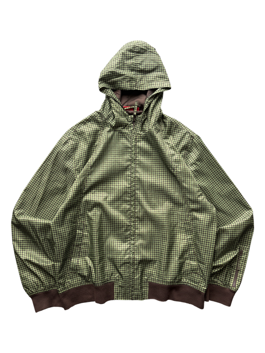 Puma Brown / Green Houndstooth Technical Jacket (XL)