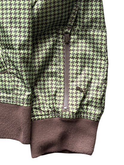 Puma Brown / Green Houndstooth Technical Jacket (XL)
