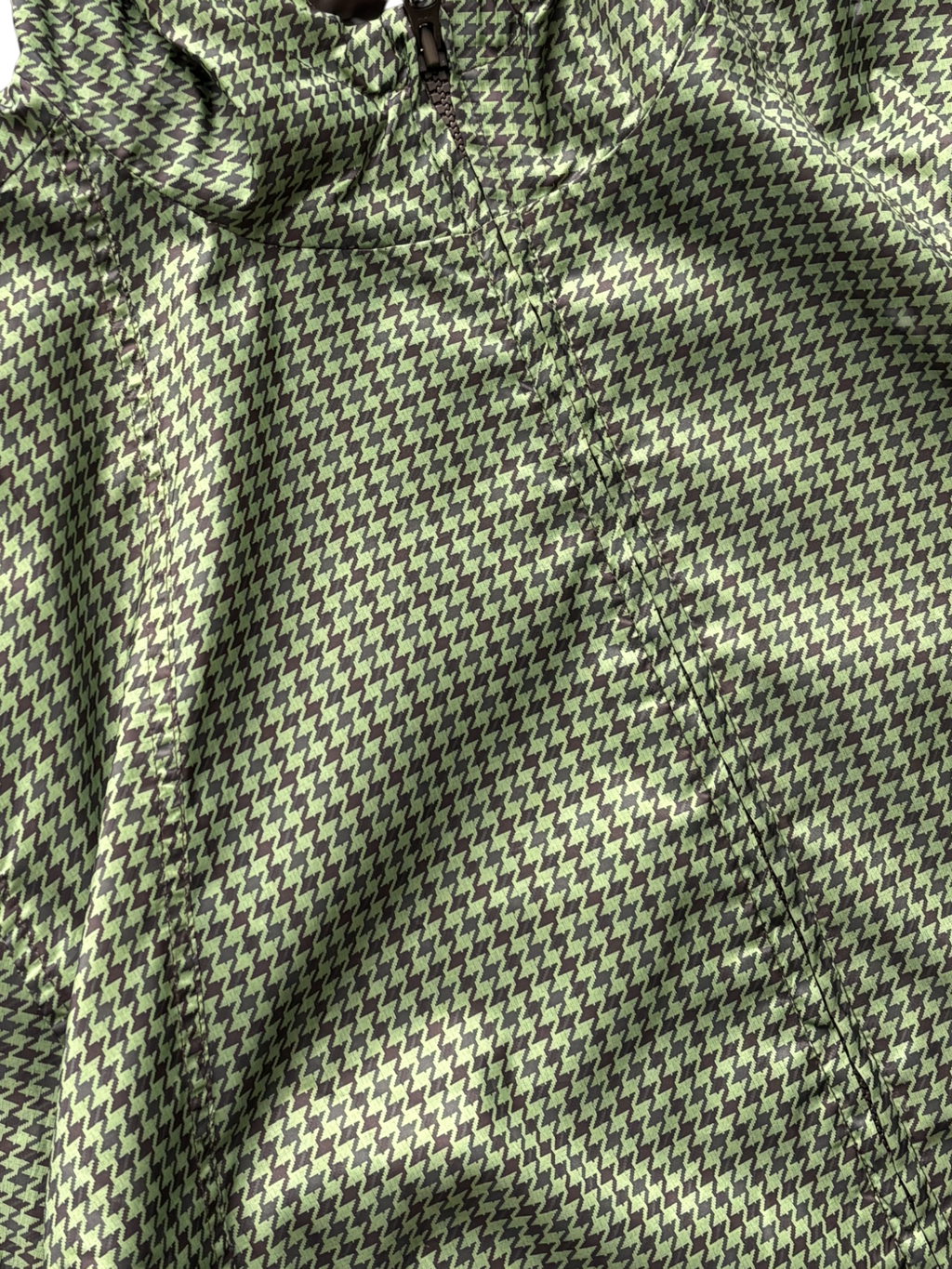 Puma Brown / Green Houndstooth Technical Jacket (XL)