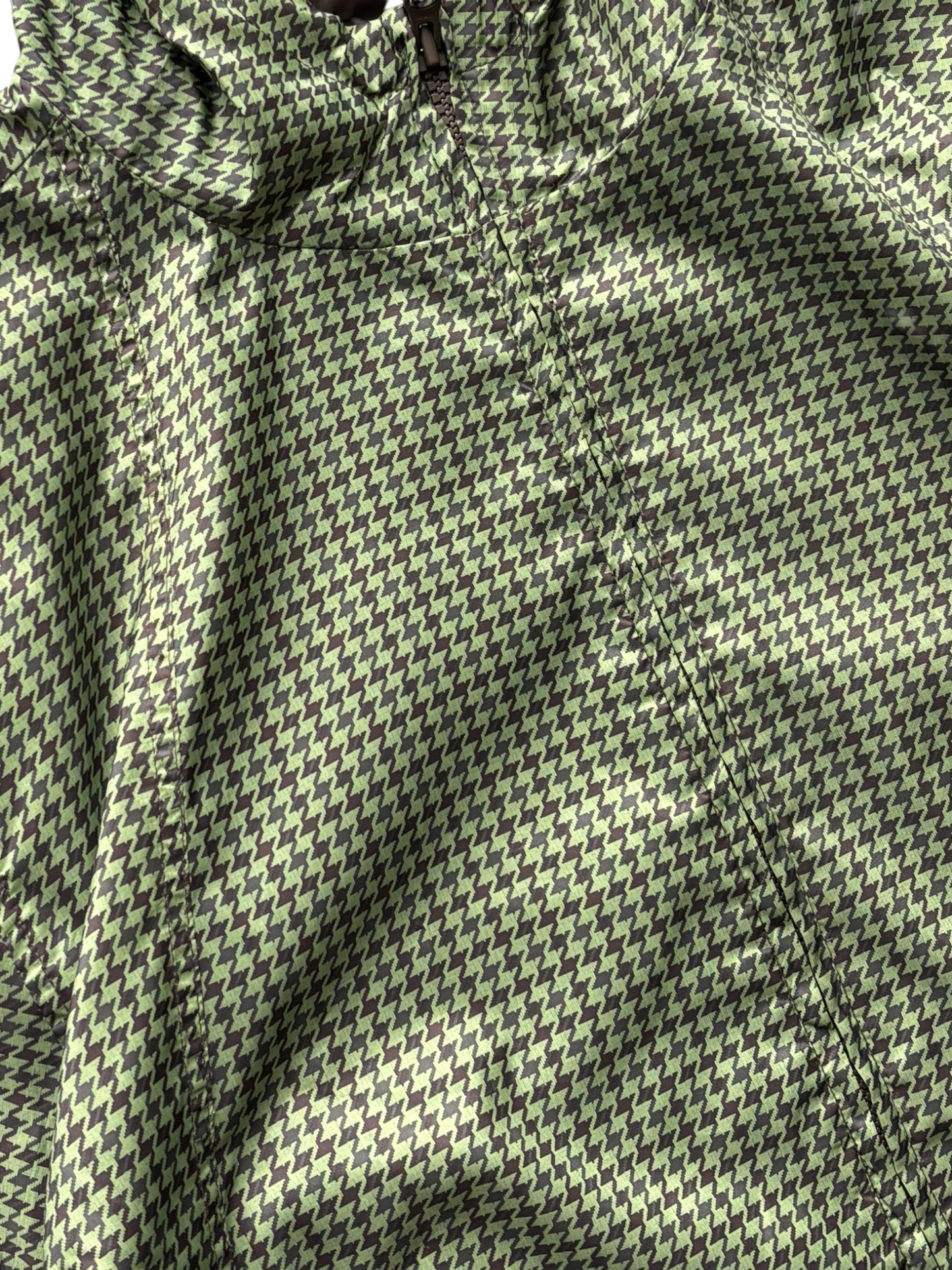 Puma Brown / Green Houndstooth Technical Jacket (XL)