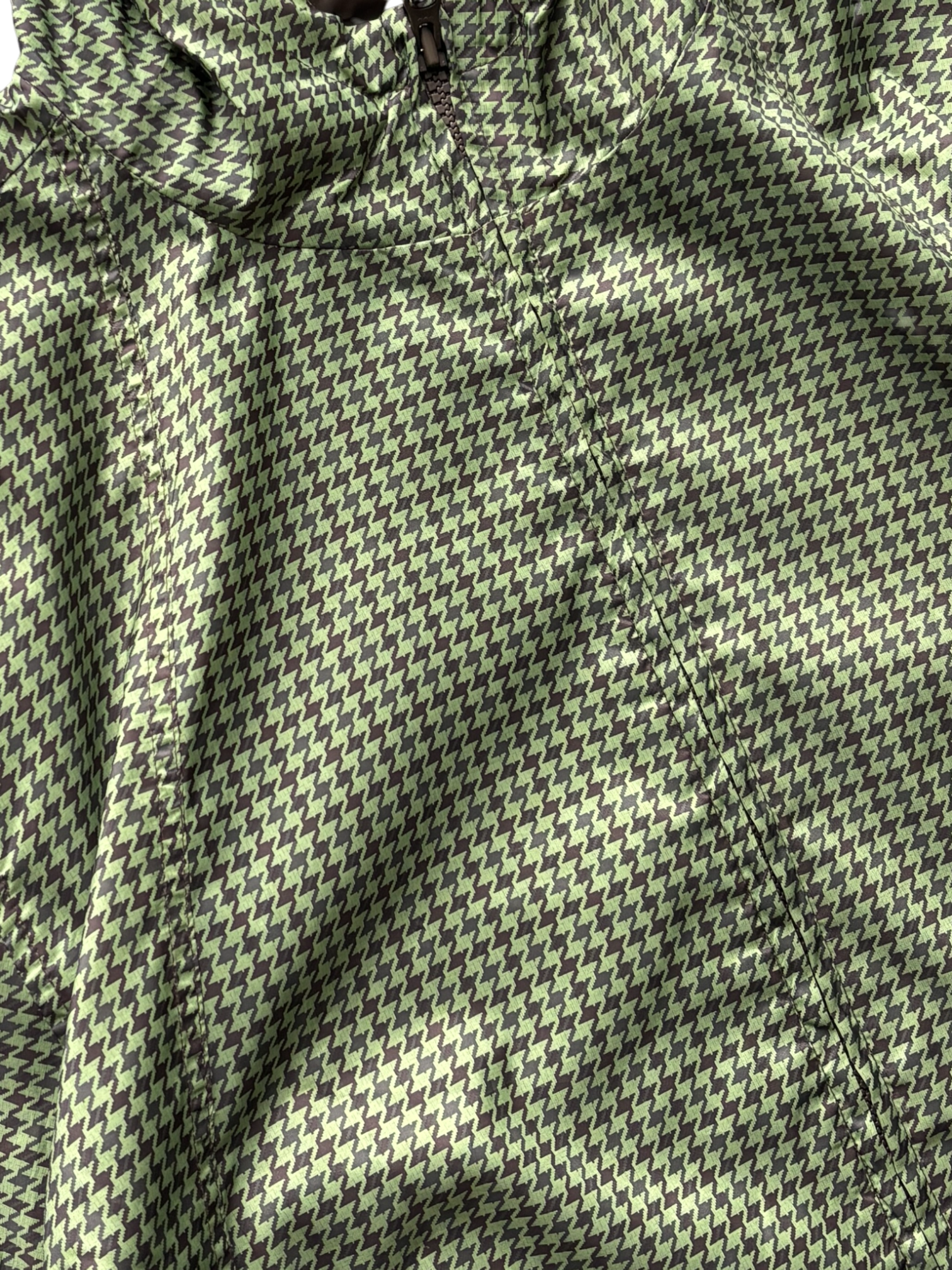 Puma Brown / Green Houndstooth Technical Jacket (XL)