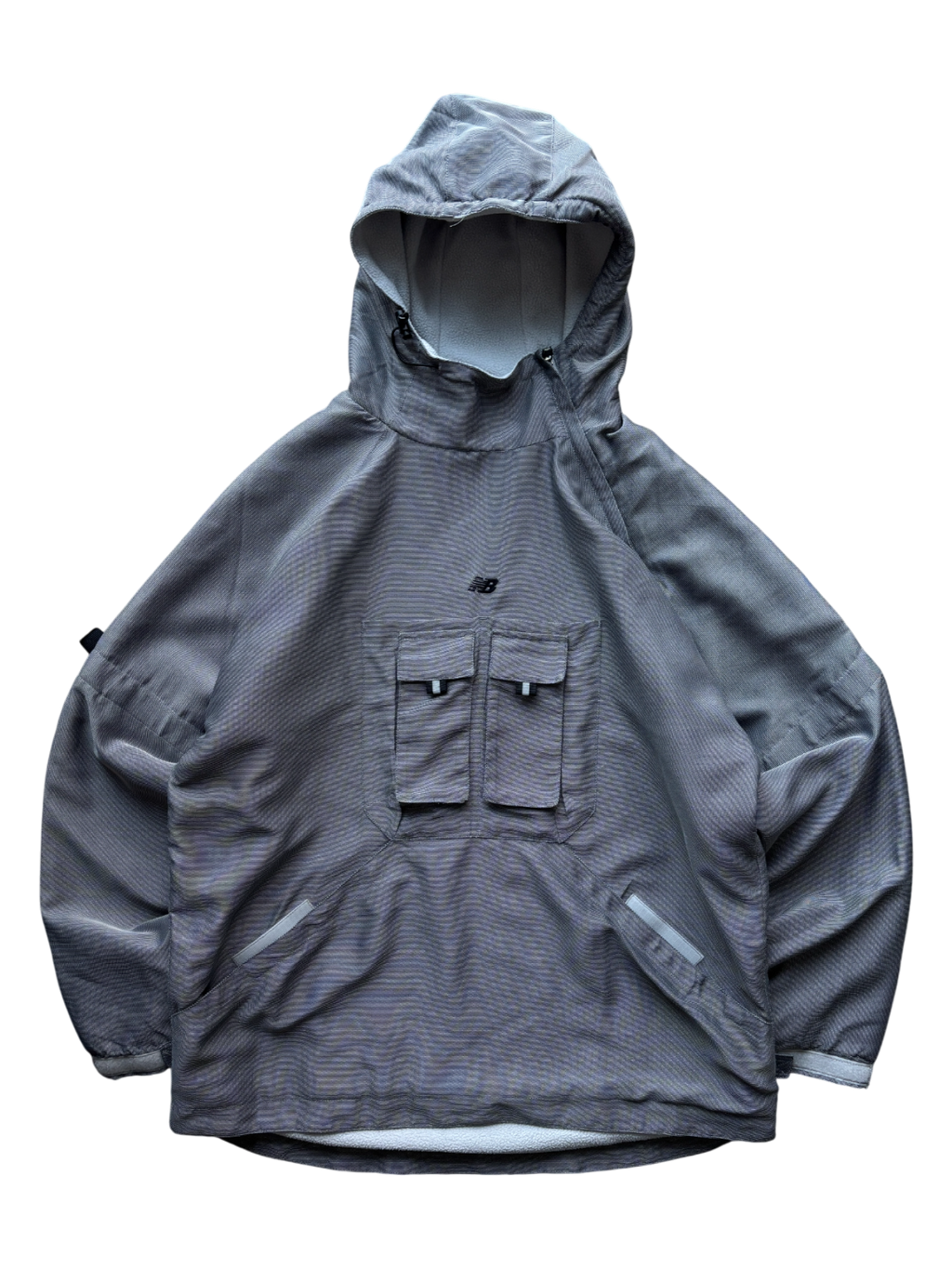 2000's New Balance Iridescent Asymmetric Cargo Pocket Jacket (L)