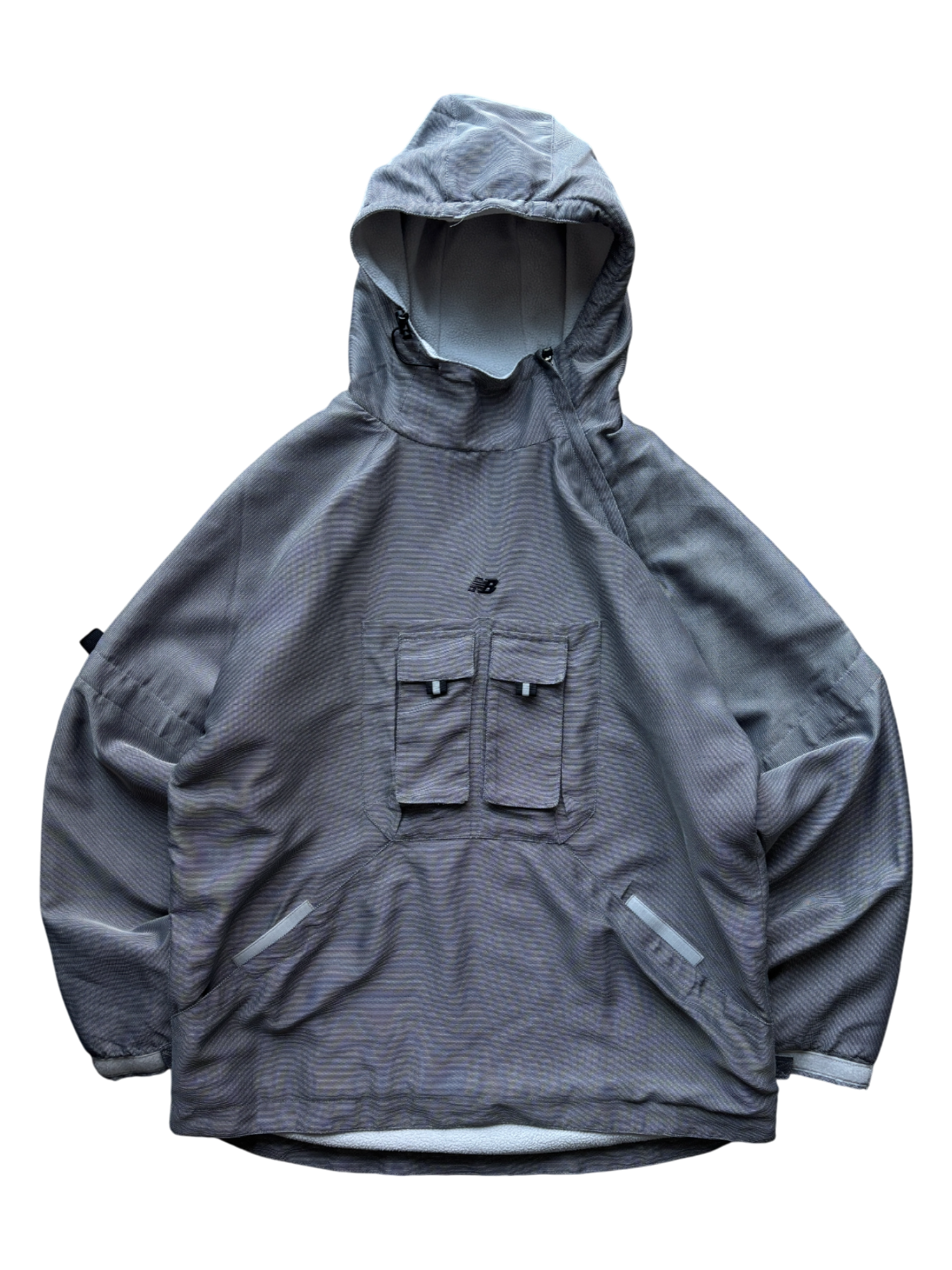2000's New Balance Iridescent Asymmetric Cargo Pocket Jacket (L)