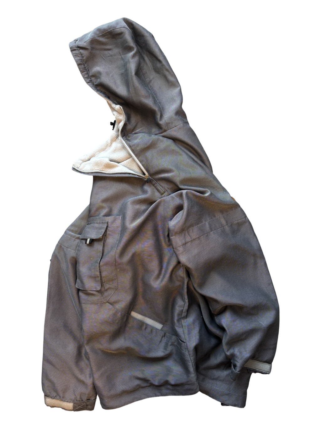 2000's New Balance Iridescent Asymmetric Cargo Pocket Jacket (L)