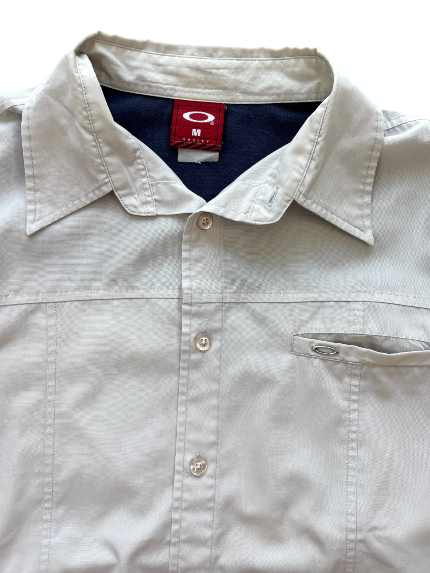 00'S OAKLEY SMALL SKULL EMBROIDERED SHIRT