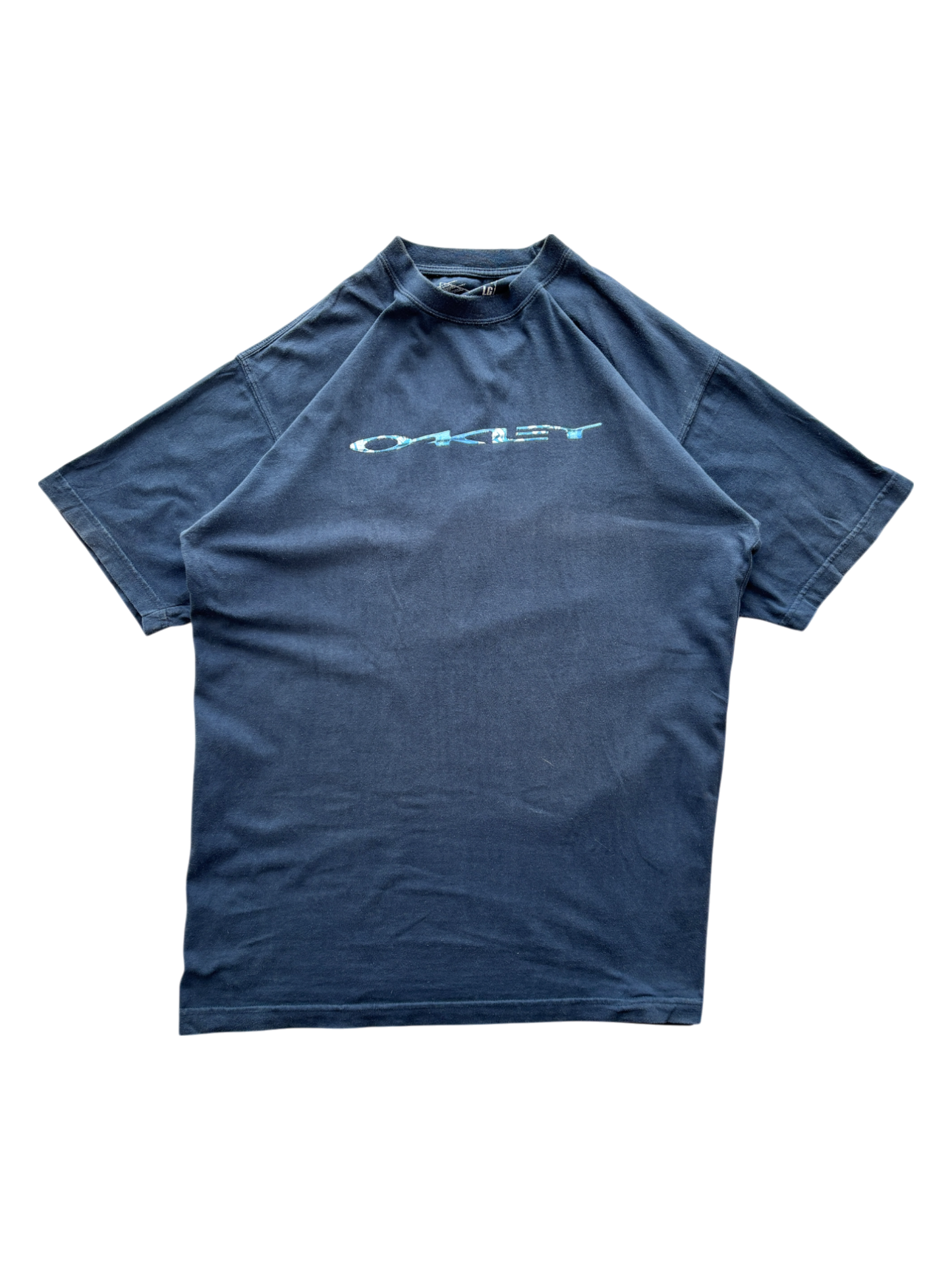 00'S OAKLEY BLUE ICON / SPELL OUT TEE