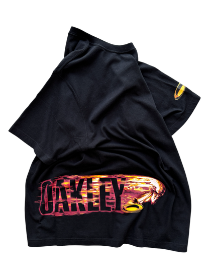 90'S OAKLEY SOFTWARE FLAME SPELL OUT TEE