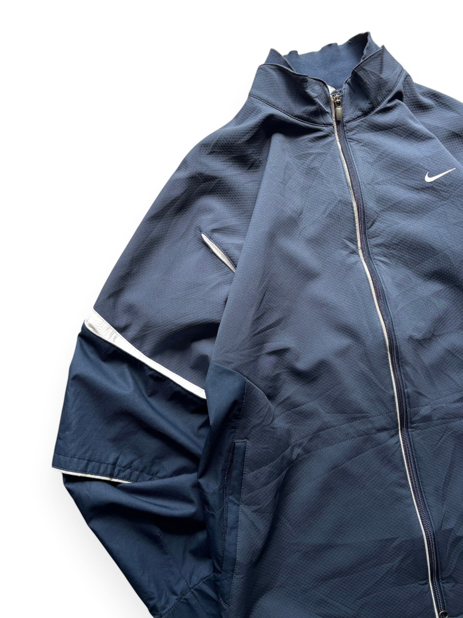 2000's Nike Navy Sphere React Articulated Jacket (S)