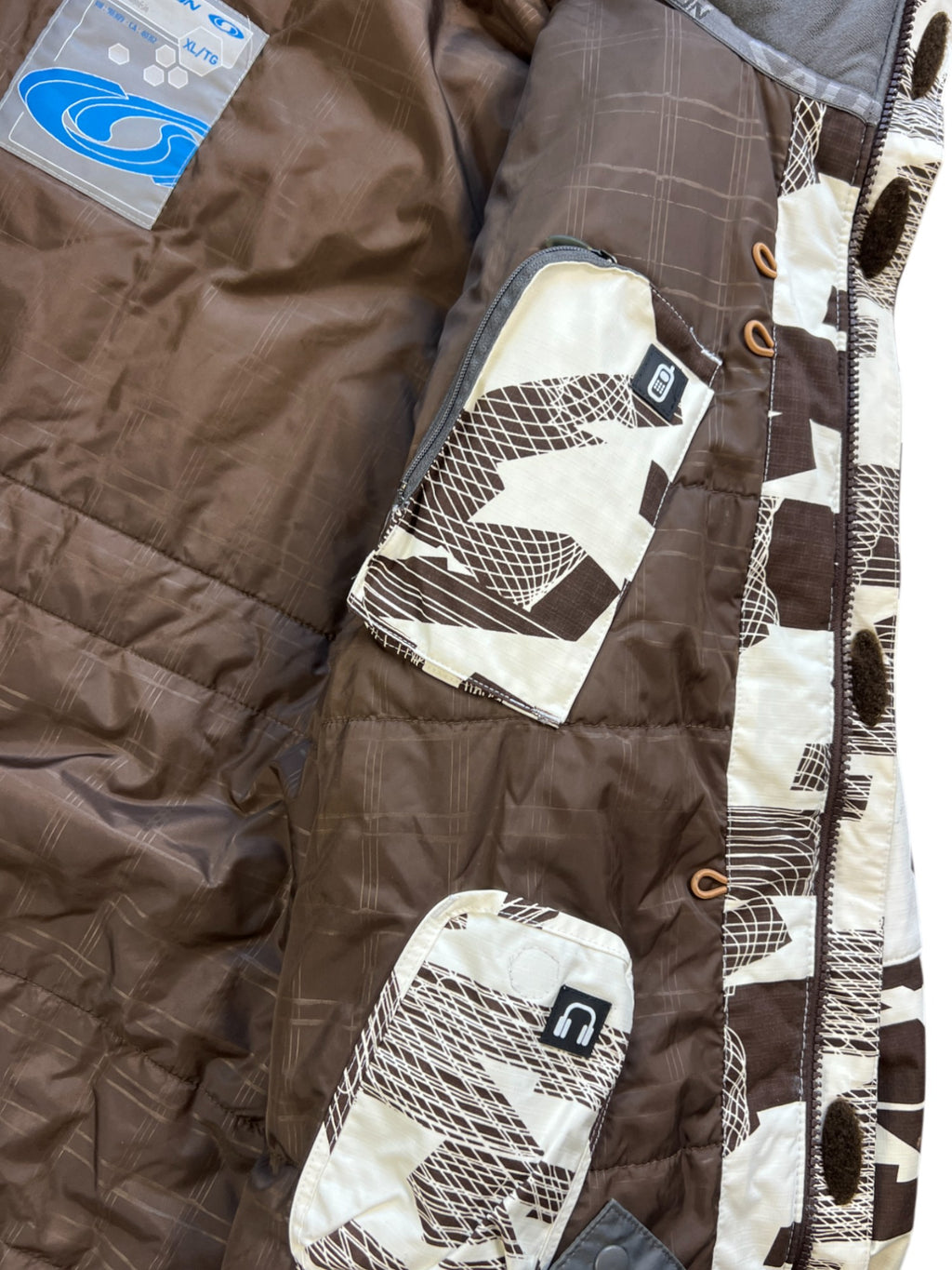 2007 SALOMON SNOW CAMO SKI JACKET