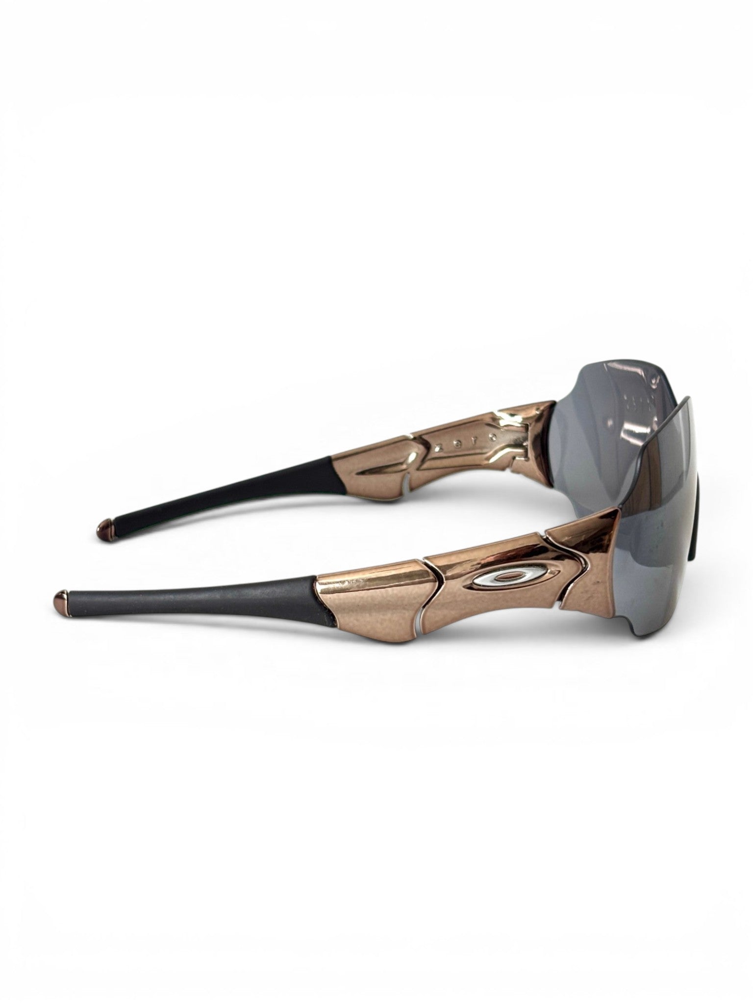2004 Oakley Zero L Black Chrome / Black Iridium Sunglasses