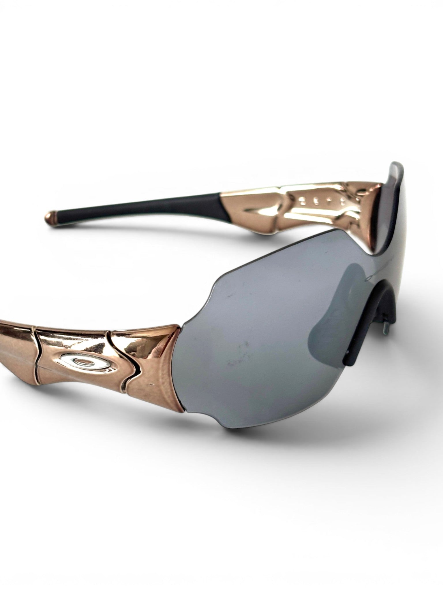 2004 Oakley Zero L Black Chrome / Black Iridium Sunglasses