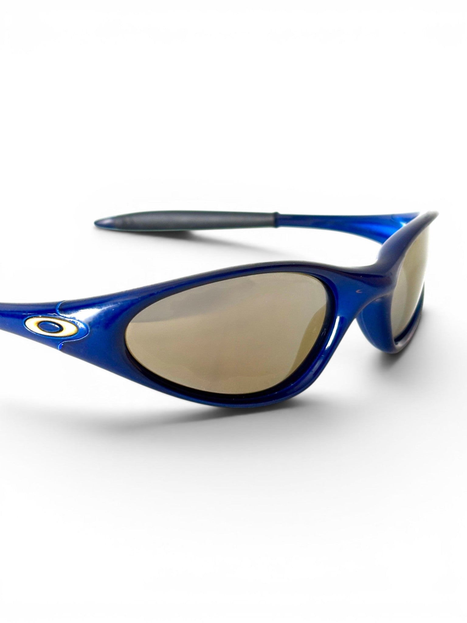 1999 Oakley Minute G2 Blue / Gold Iridium Sunglasses