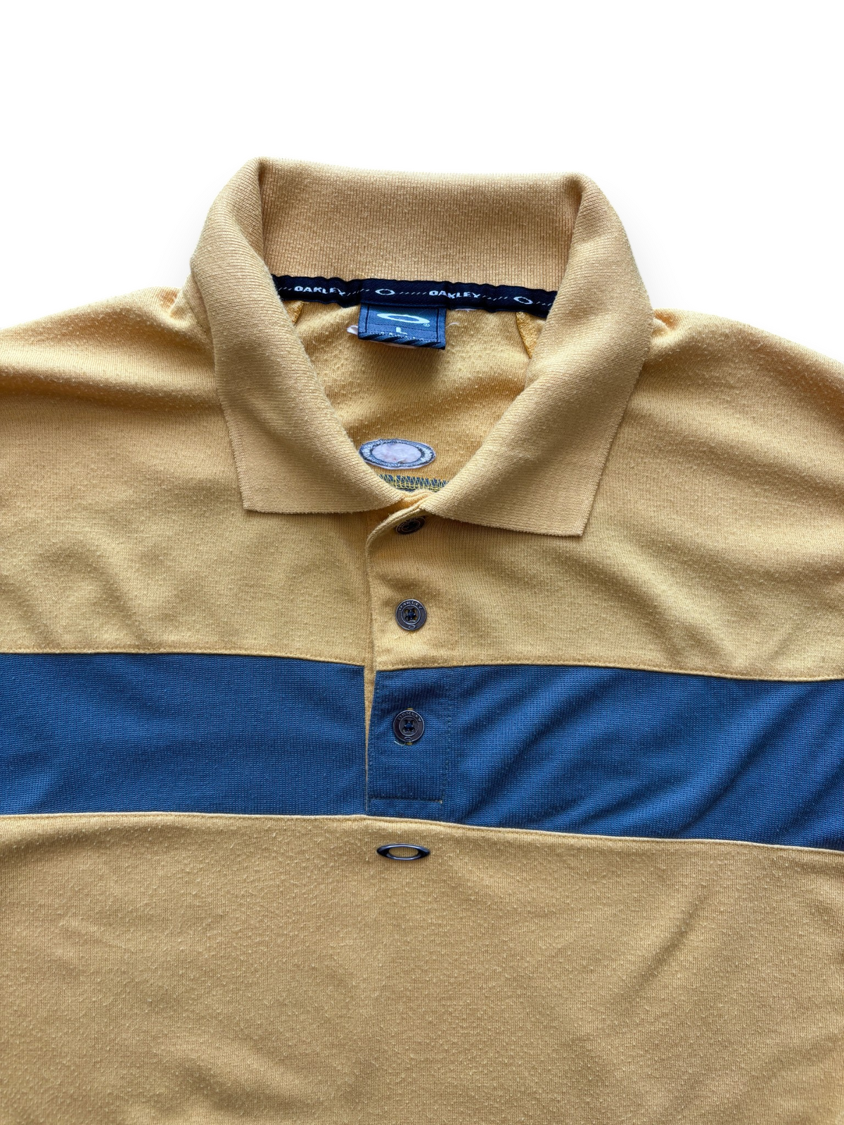 Early 2000's Oakley Software Contrast Panel Polo Yellow / Slate (L) - view 2