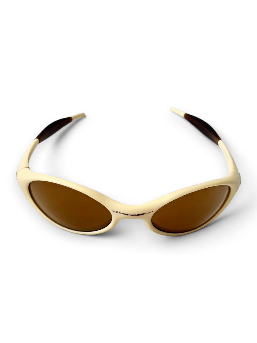 1997 Oakley Eye Jacket Ivory / Gold Iridium Sunglasses - view 3