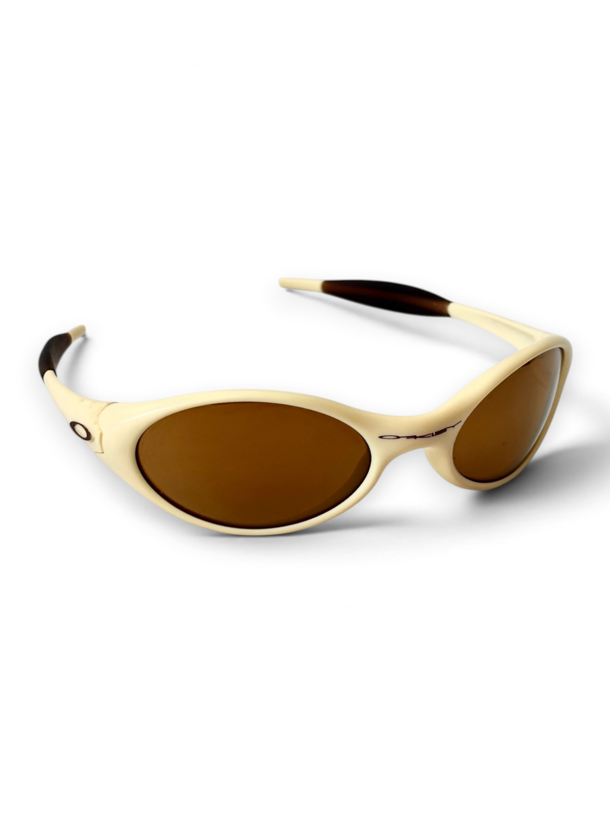 1997 Oakley Eye Jacket Ivory / Gold Iridium Sunglasses - view 2