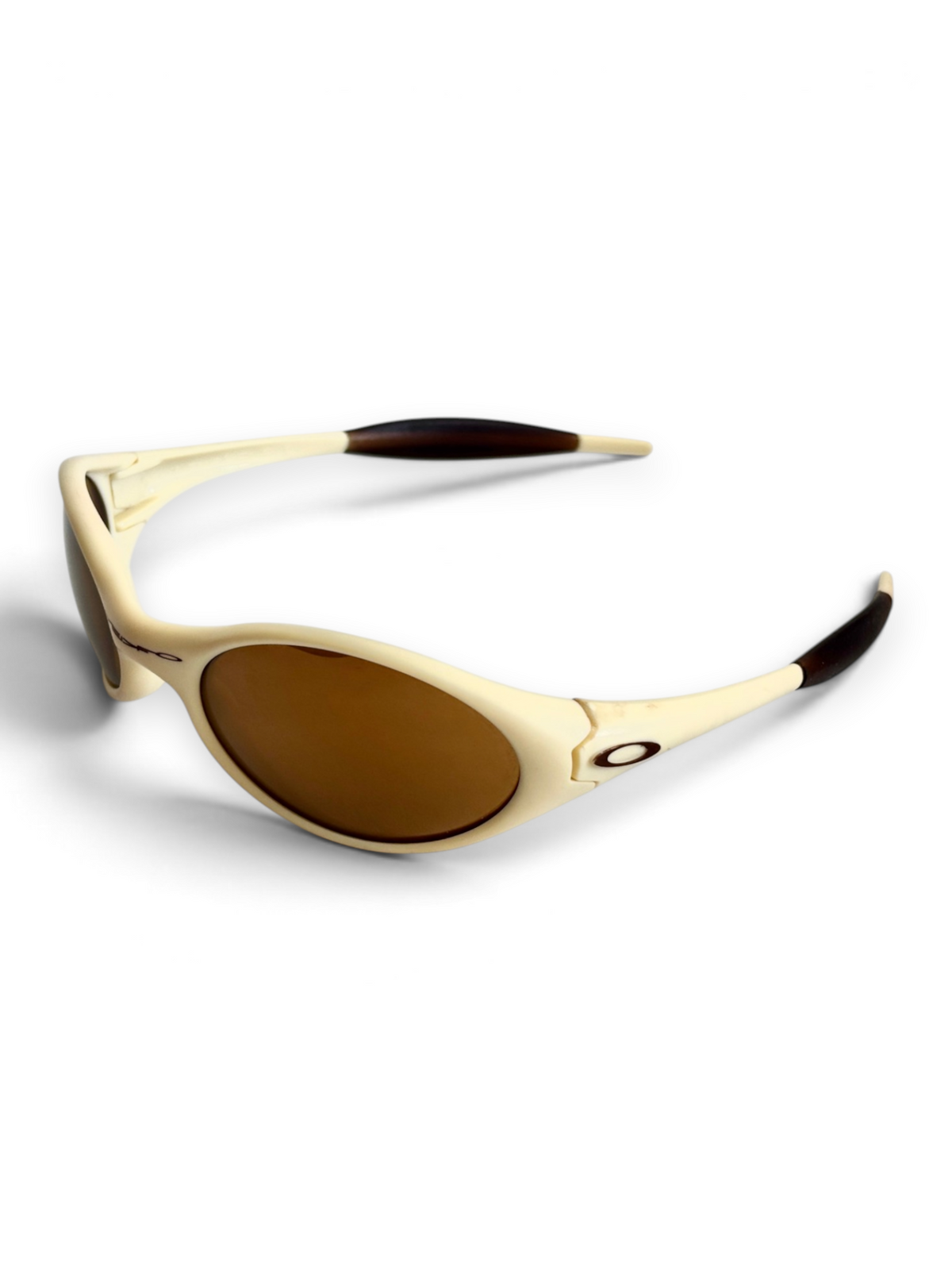 1997 Oakley Eye Jacket Ivory / Gold Iridium Sunglasses - view 6
