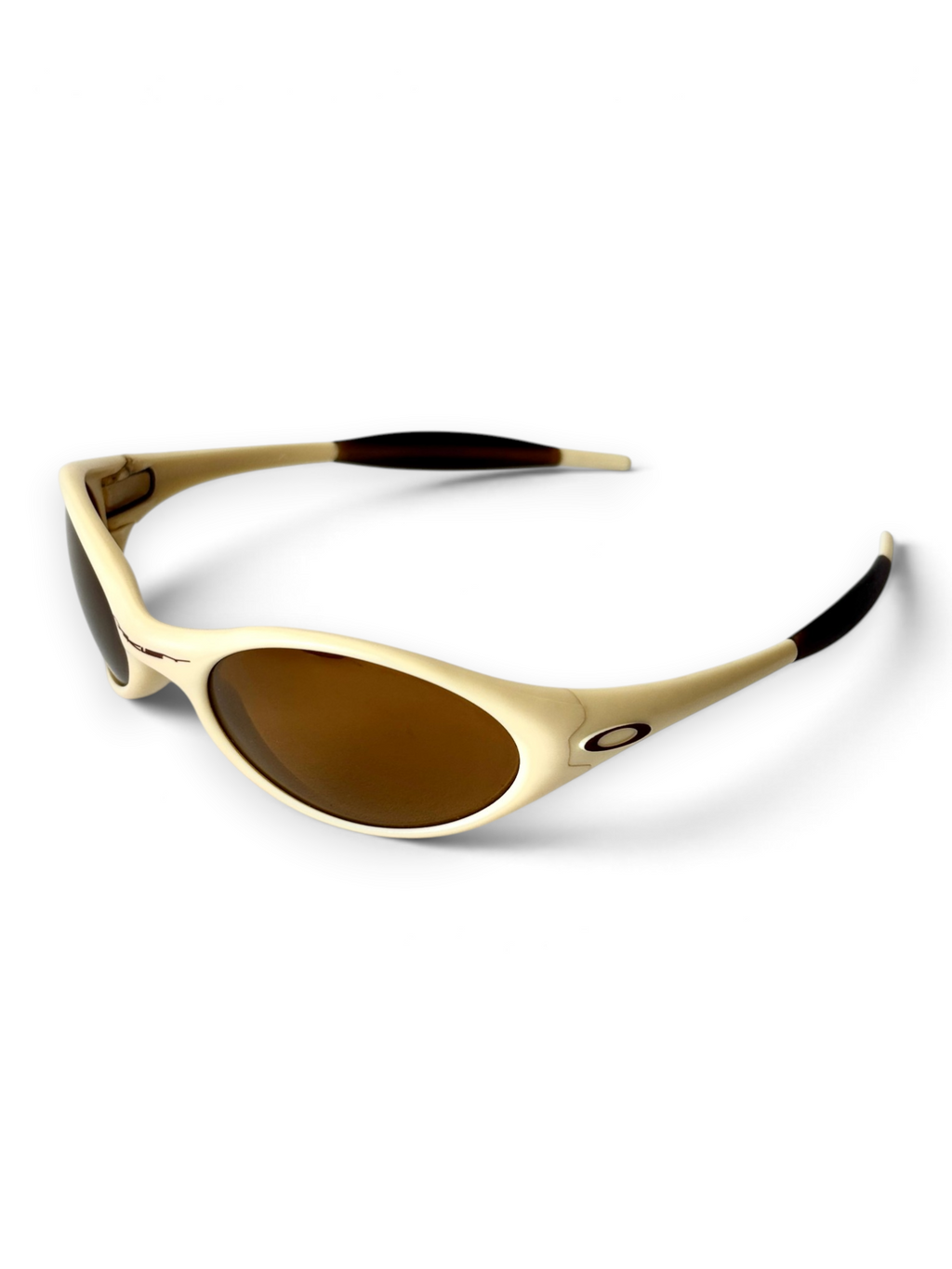 1997 Oakley Eye Jacket Ivory / Gold Iridium Sunglasses - view 5
