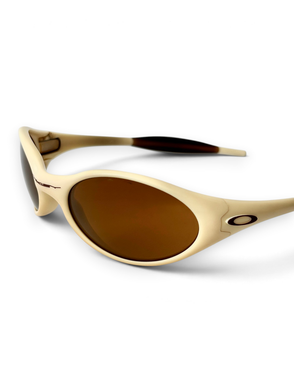 1997 Oakley Eye Jacket Ivory / Gold Iridium Sunglasses - view 7