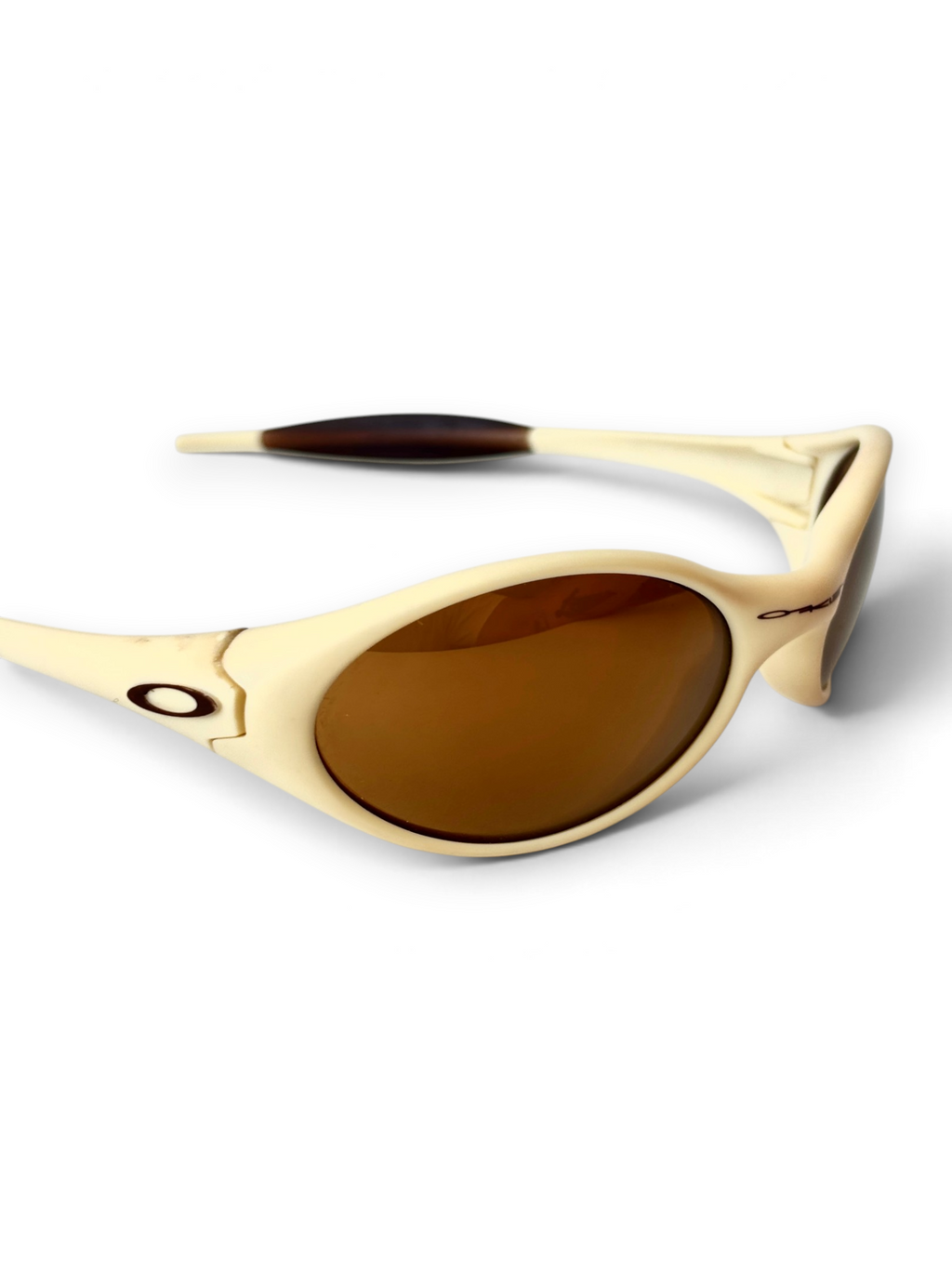 1997 Oakley Eye Jacket Ivory / Gold Iridium Sunglasses - view 10