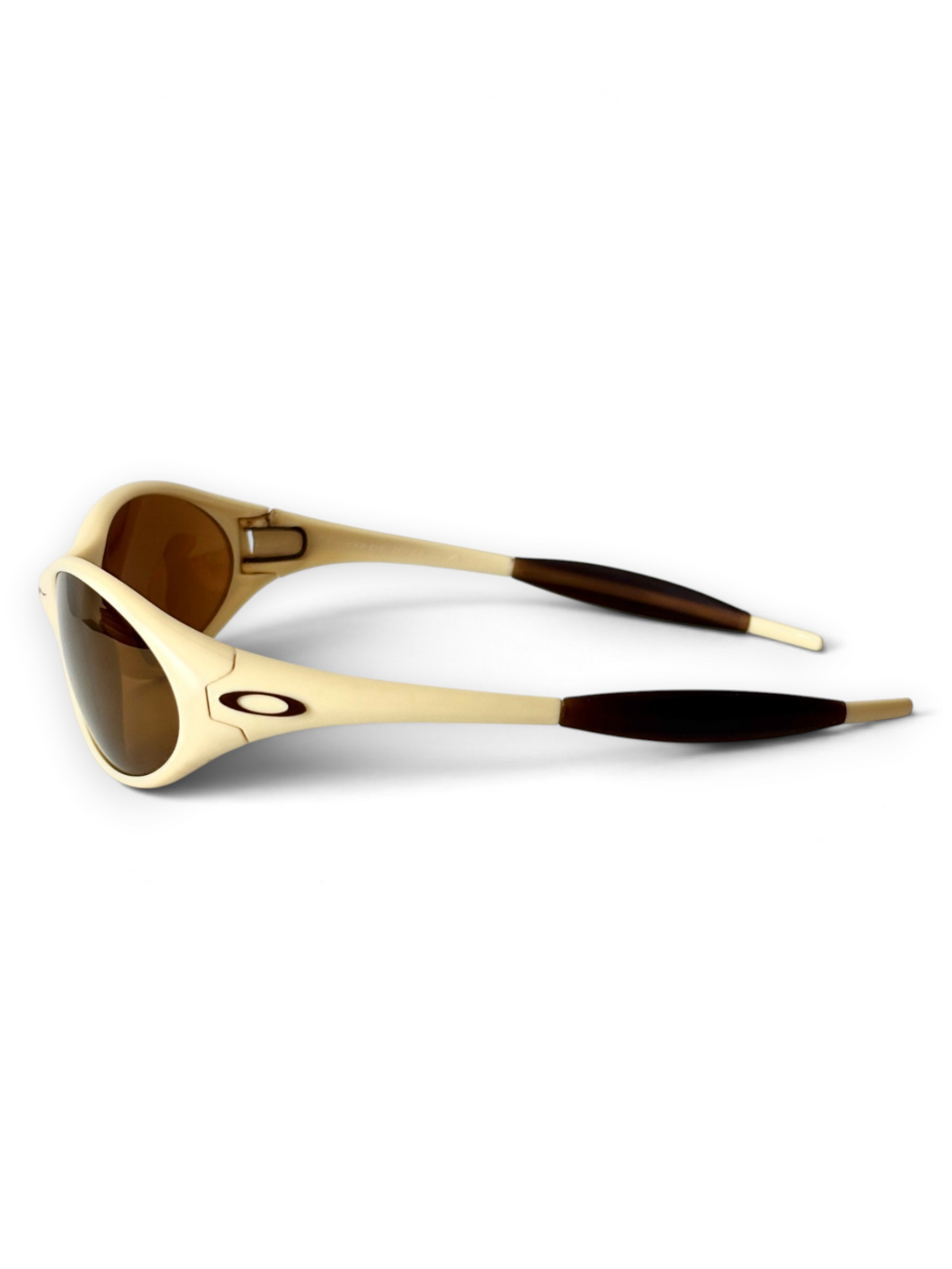 1997 Oakley Eye Jacket Ivory / Gold Iridium Sunglasses - view 4