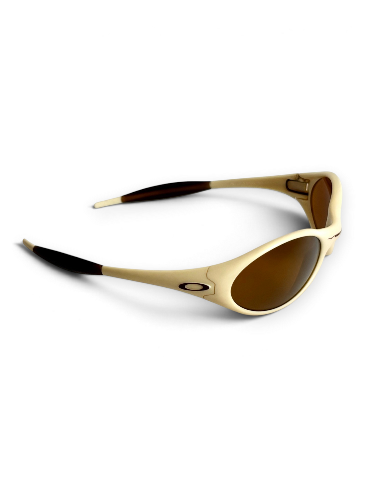 1997 Oakley Eye Jacket Ivory / Gold Iridium Sunglasses - view 8