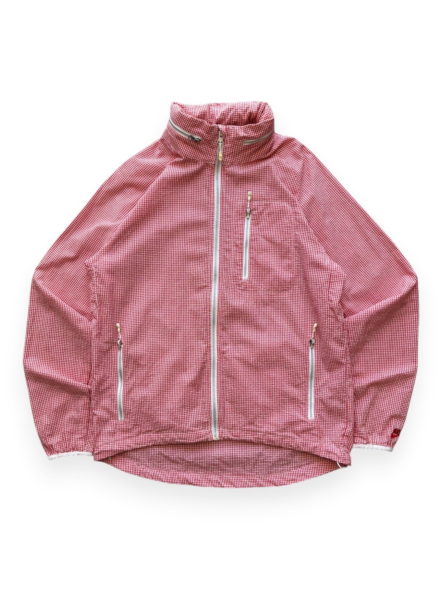 2000's Nike Micro Check Zip Shell Jacket (M)