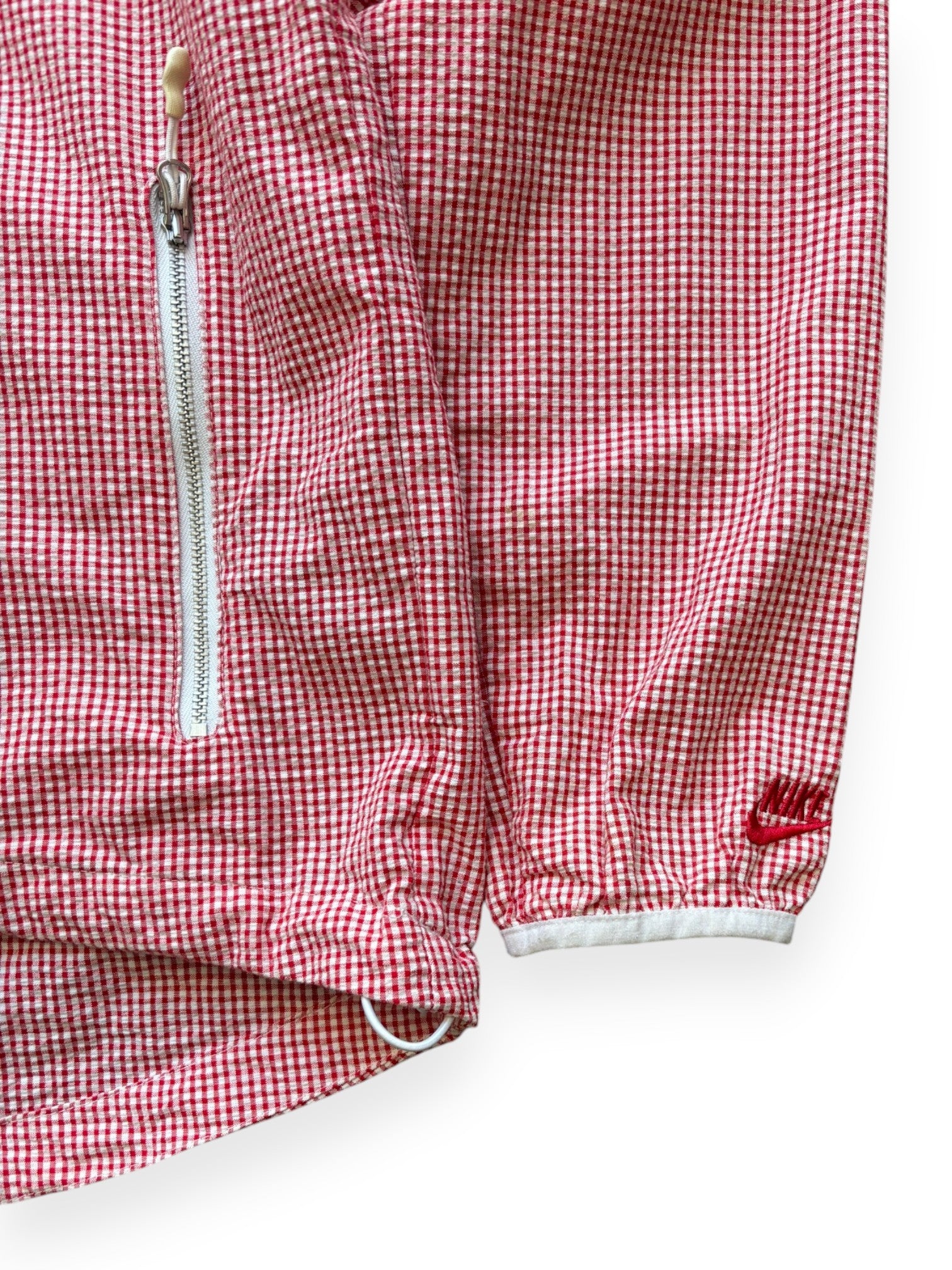 2000's Nike Micro Check Zip Shell Jacket (M)