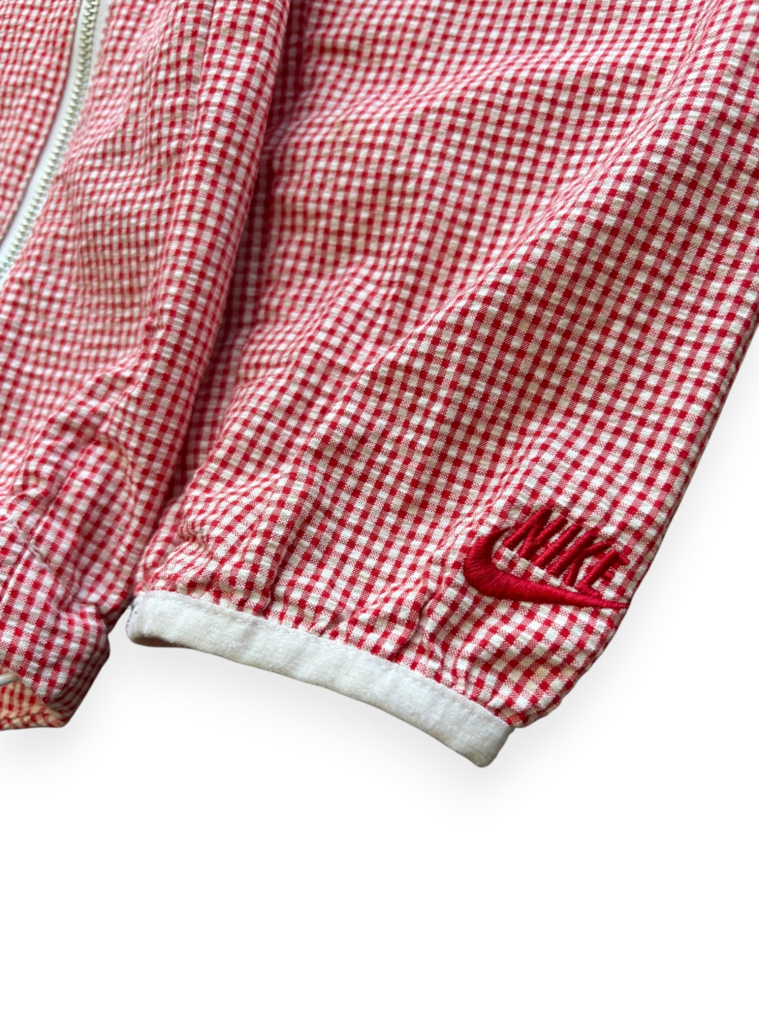2000's Nike Micro Check Zip Shell Jacket (M)