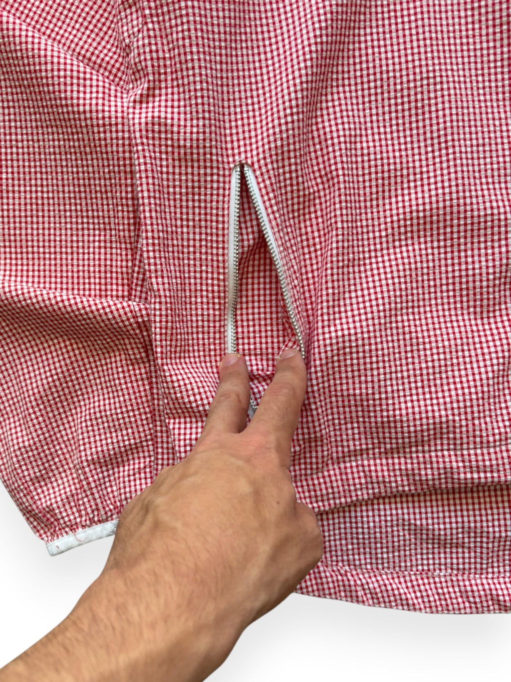 2000's Nike Micro Check Zip Shell Jacket (M)