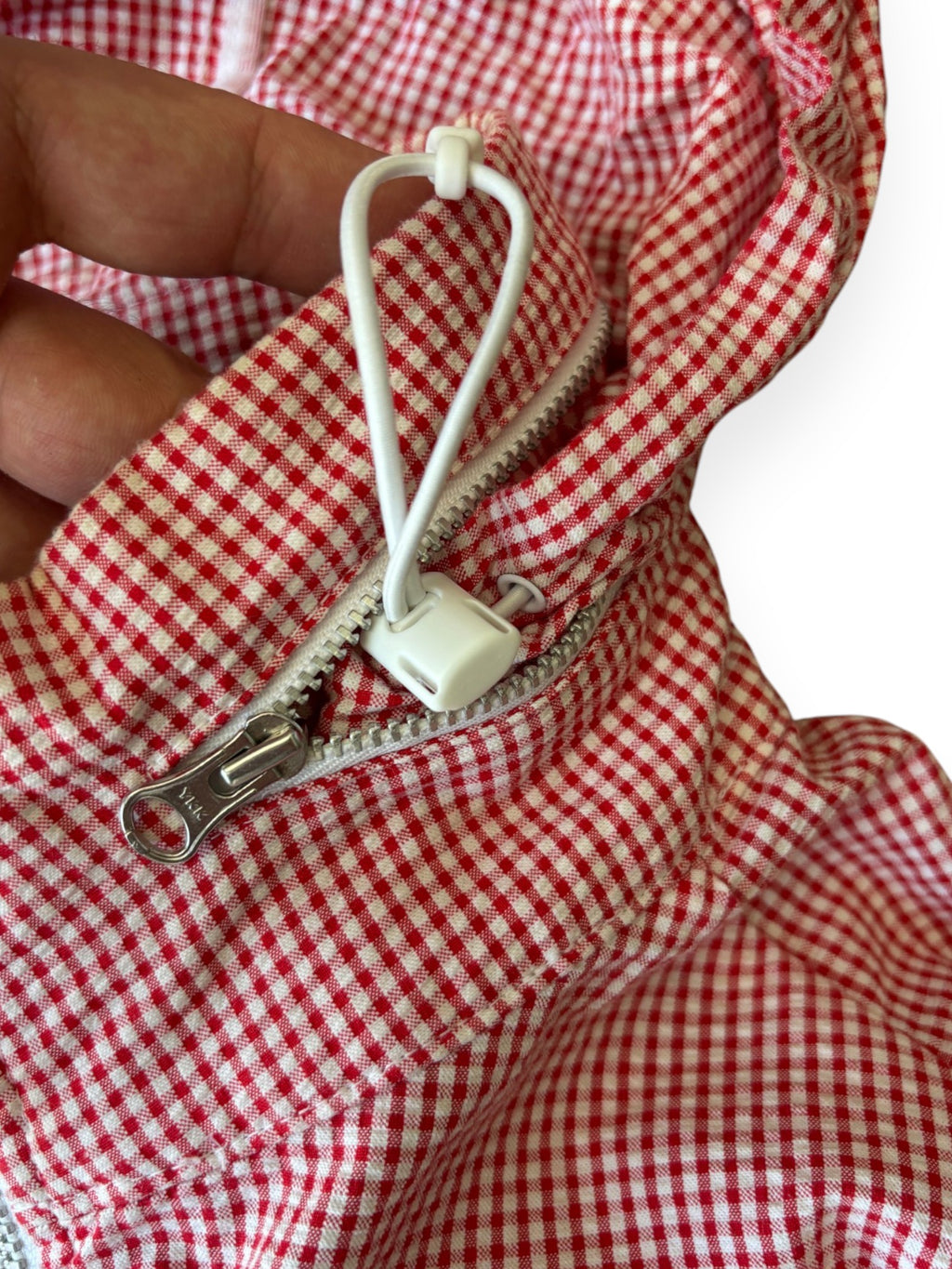 2000's Nike Micro Check Zip Shell Jacket (M)