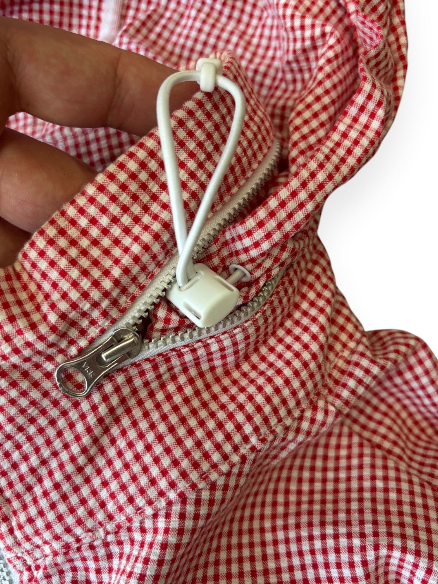 2000's Nike Micro Check Zip Shell Jacket (M)