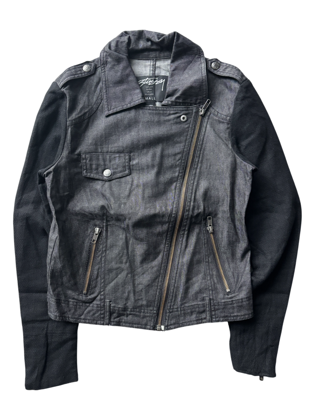 Early 2000's Stussy Women's Asymmetric Zipper Jacket (S)