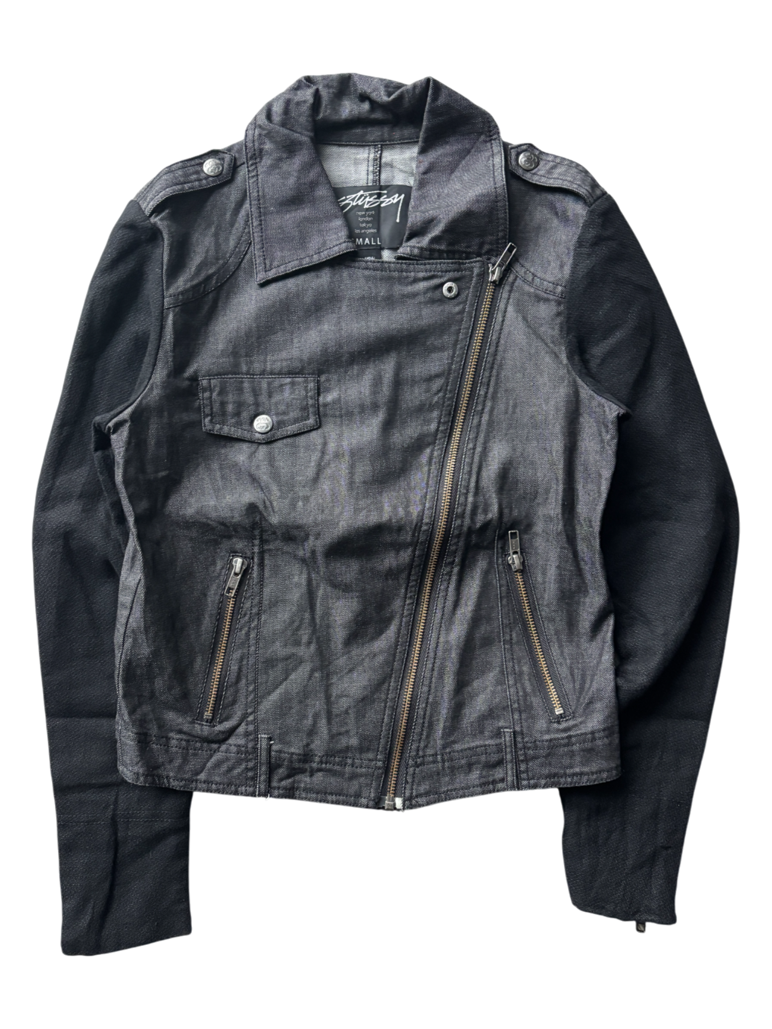 Early 2000's Stussy Women's Asymmetric Zipper Jacket (S)