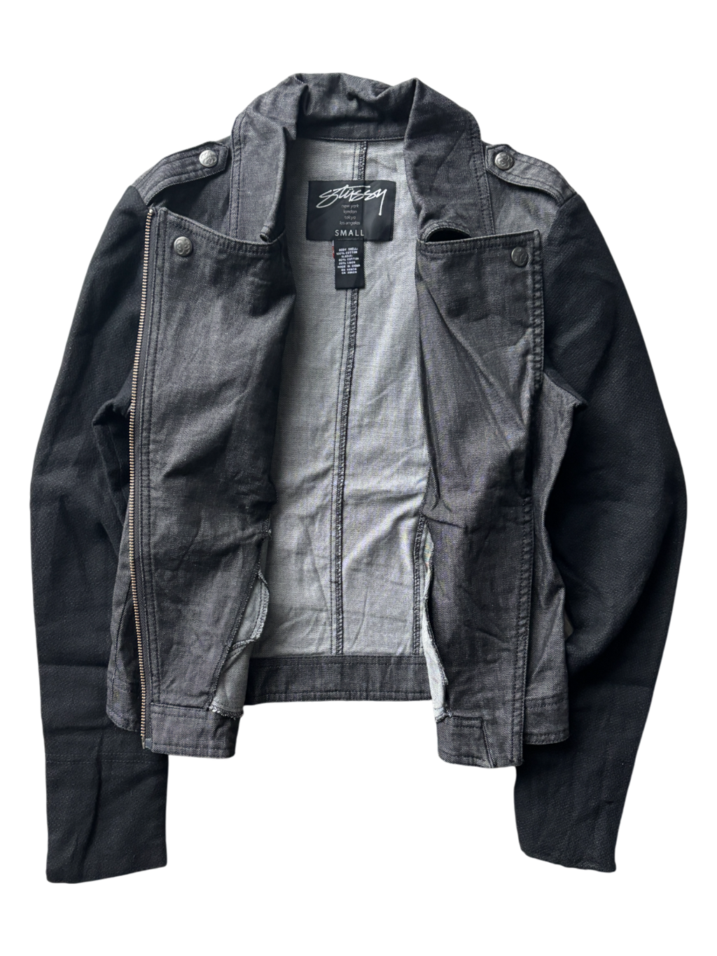 Early 2000's Stussy Women's Asymmetric Zipper Jacket (S)