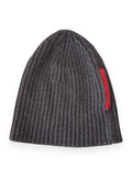 2000's Prada Sport Red Tab Grey Beanie