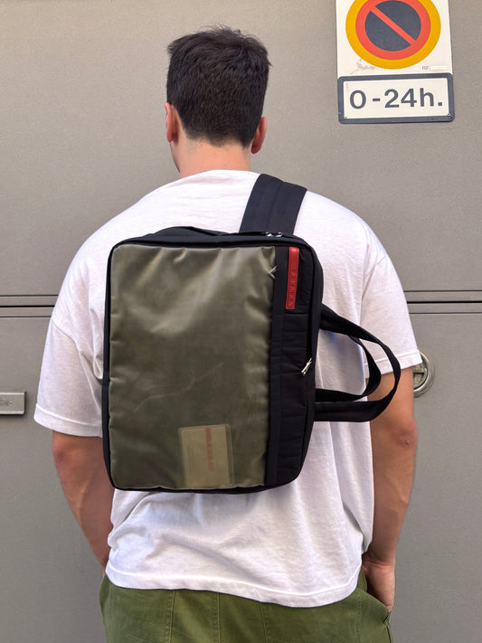 AW99 PRADA SPORT 2 WAY TRANSPARENT COMPARTMENT SLING BAG