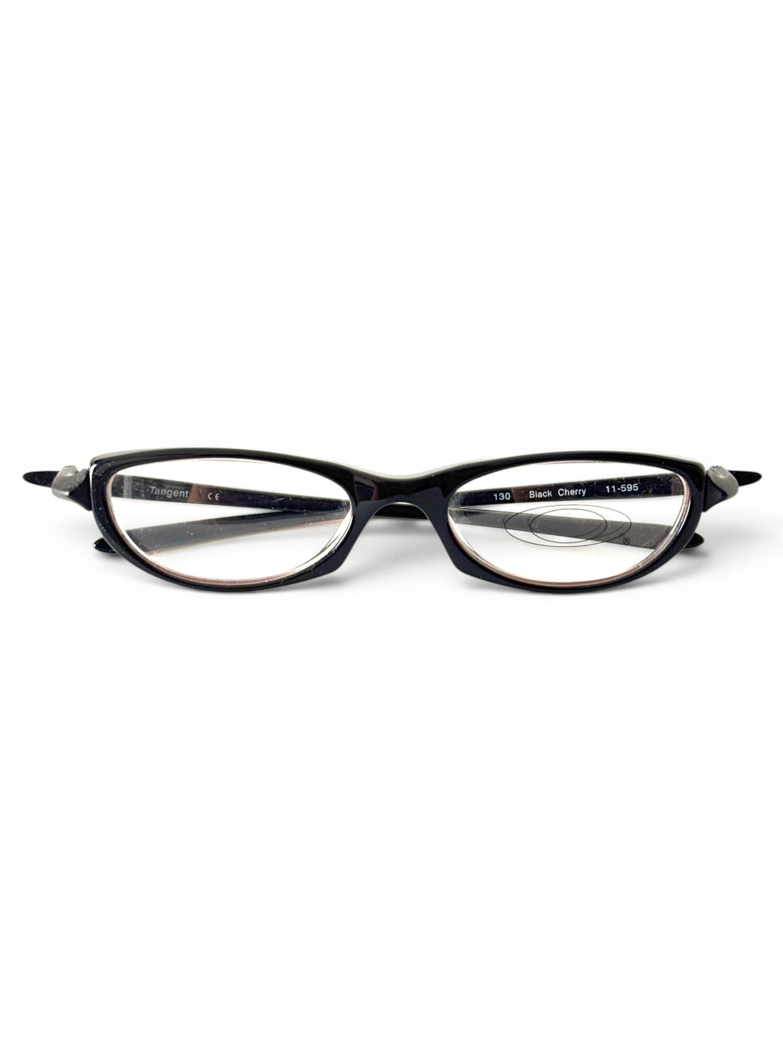 2007 Oakley Tangent Black Cherry / Clear Rx Glasses