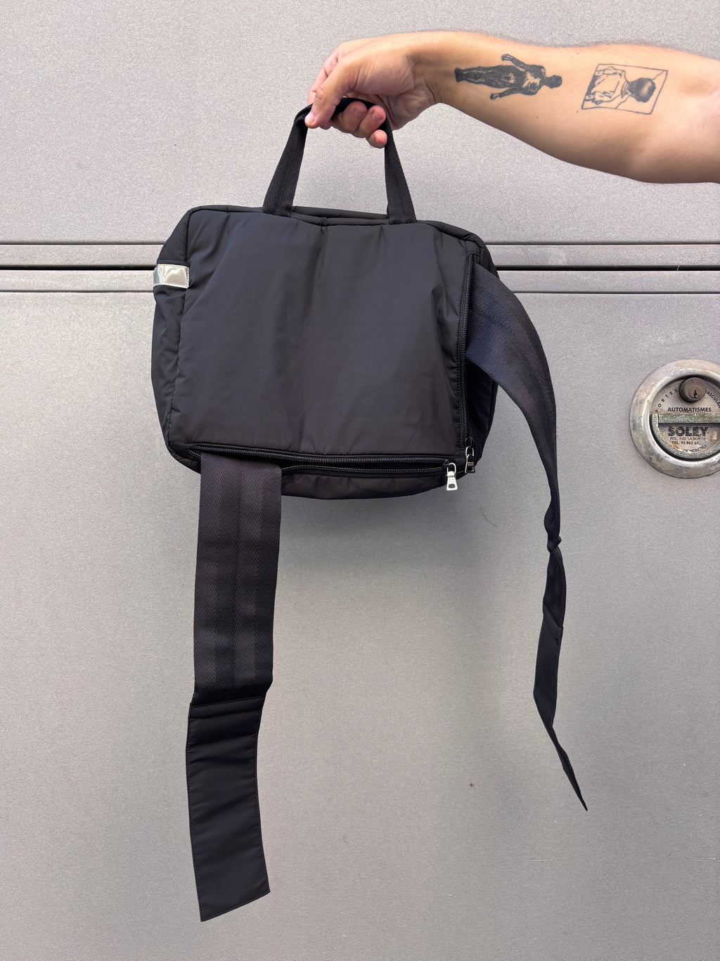 AW99 PRADA SPORT 2 WAY TRANSPARENT COMPARTMENT SLING BAG