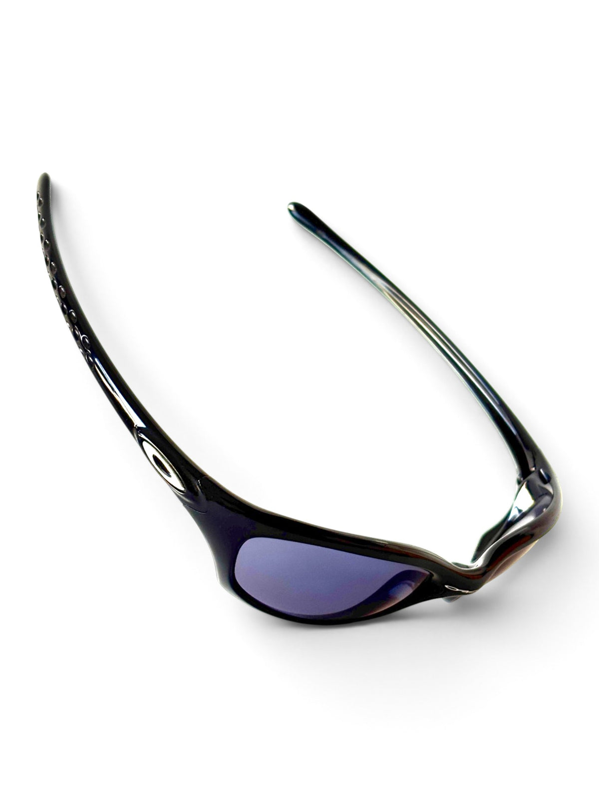 2001 Oakley Fives 2.0 Polished Black / Ice Iridium Sunglasses - view 4